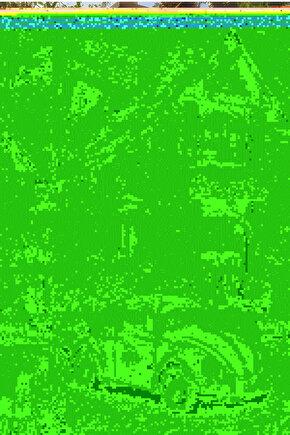 çiçekler ve ağaçlar içindeki manzarada kırmızı nostaljik araba vosvos retro ahşap poster