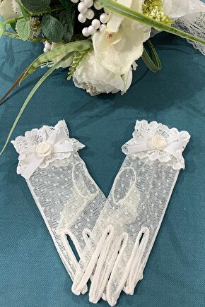 Beyaz Gelin Eldiveni – Eldiven – Eldiven – Eldiven