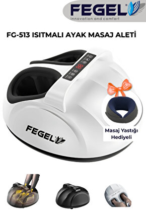 FG-513 6D Isıtmalı Ayak Masaj Aleti, Derin Yoğurma ve Hava Basınçlı Kumandalı Masaj Aleti