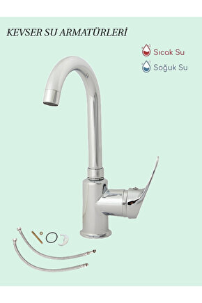 Lüx Mutfak&Lavabo Bataryası Kısa Baston