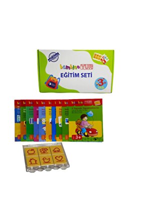 Bambinoyup 3 Yaş Görsel Dikkat Eğitim Seti 10 Kitapçık 1 Kontrol Kutusu