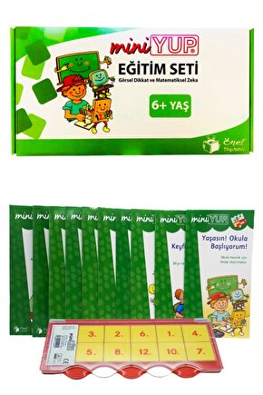 Miniyup 6 Yaş Görsel Dikkat Ve Matematiksel Zeka Geliştirme Seti
