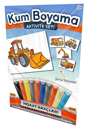Dozer | İş Makineleri Kum Boyama Aktivite Seti Tekli Paket