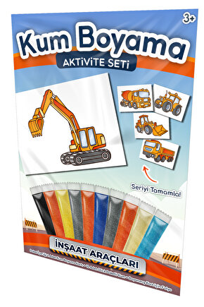 Kepçe | Iş Makineleri Kum Boyama Aktivite Seti Tekli Paket