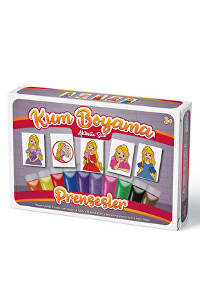 Prenses | Kum Boyama Aktivite Seti 5li Kutulu Paket