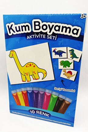 Brachiosaurus | Dinozor Kum Boyama Aktivite Seti Tekli Paket