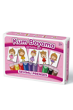 Sevimli Prenses | Kum Boyama Aktivite Seti 5li Kutulu Paket