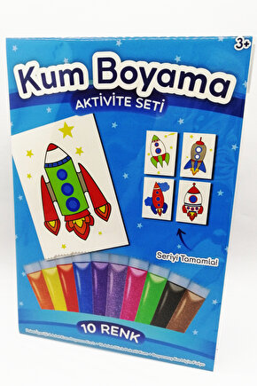 Falkon Roket | Roket Kum Boyama Aktivite Seti Tekli Paket