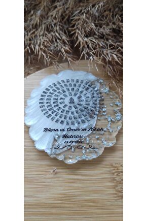 En Hayal Atölyem Epoksi Hediyelik Magnet Özel Tasarım Esmaül Hüsna Baskı-20 Adet-söz-nişan Nikah