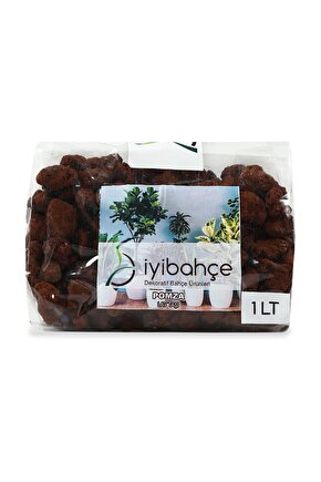 Pomza Volkanik Tüf 1 lt Kızılkahve