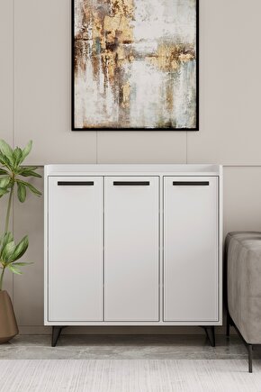 Çok Amaçlı Dolap ve Kahve Köşesi İlora Beyaz