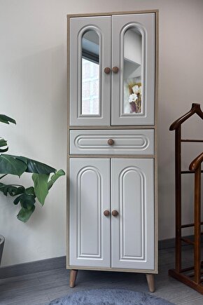 Eva Bohem Çok Amaçlı Dolap Safir Meşe-Vizon Bej