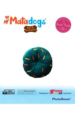 Mata Dogs Yummy Sesli, Kumaş Nakışlı Peluş Yavru Köpek Oyuncağı 13 Cm