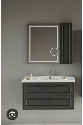 Ariana Antrasit 80 cm Banyo Dolabı