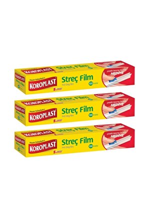 Streç Film 100 Metre Kesme Bıçağı Hediyeli - 3lü