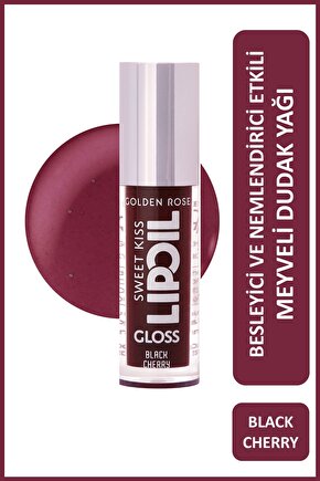 Sweet Kiss Lip Oil Gloss No:08 Dudak Parlatıcı Yağ Kiraz, Gül & Jojoba Yağlı 4,7 ml