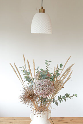 Pallia Tekli Modern Geometrik Şekilli Plastik Avize Mutfak, Salon, Yatak Odası, Çocuk Odası Uygun