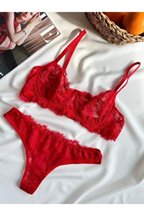 Dantel Balenli Sütyen Takım