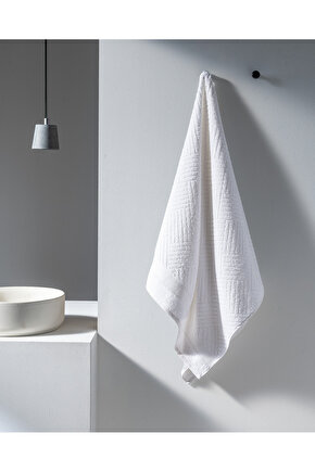 Etienne %100 Pamuk Banyo Havlusu - Beyaz