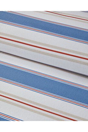 Natural Lines Tek Kişilik Nevresim Seti Mavi