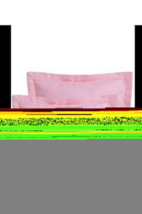 %100 COTTON PEMBE YASTIK KILIFI (2 ADET)