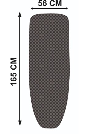 King Xxl(165X56 CM) Gri Ütü Masası Kılıfı (ÜTÜ MASASI &AKSESUARLARI, ironing board cover)