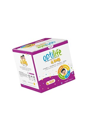 4 Kids Portakal Aromalı Vitamin C-d3-a Çinko Efervesan Saşe 20 Adet