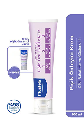 Bebek Pişik Önleyici Koruyucu Doğal Kökenli Bakım Kremi 100ml Seyahat Boy + 10ml Hediyeli 110 ml