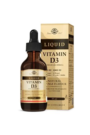 Liquid Vitamin D3 1000IU 59 ml Damla