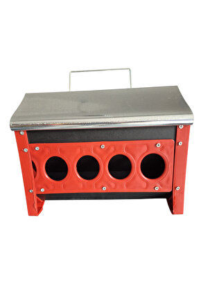 GÜVERCİN HAZNELİ YEMLİK 30 CM GALVANİZ METAL YEMLİK KUŞ BILDIRCIN KEKLİK TAVUK YEMLİK