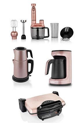 Elektro Mega Set 4 Lü Rosegold