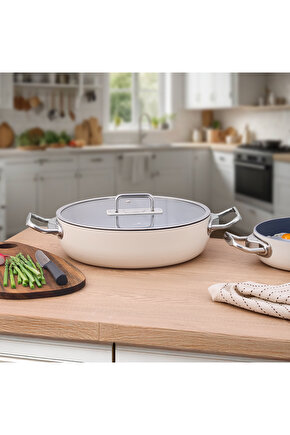 Colombus Crystal Kısa Tencere 28 Cm