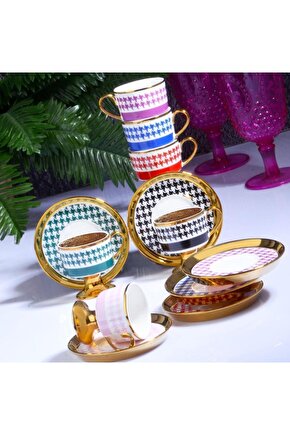 4463 İST-163 90CC 6 LI AYAKLI FİNCAN TAKIMI (W-JULİET)