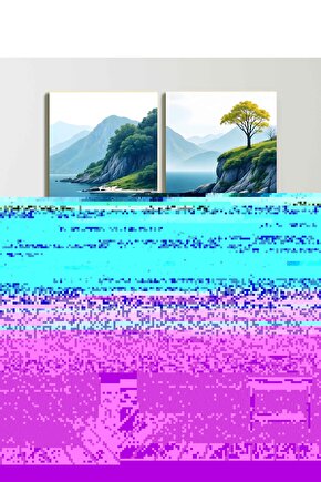 Matisse - Sanat - Soyut - Doğa - Ev - Yaşam ( 2 Li Çerçevesiz ) Poster - Afiş - Tablo NNHT663