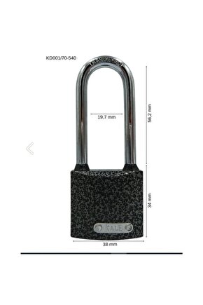 Asma Kilit Döküm 40 Mm Uzun Kanca