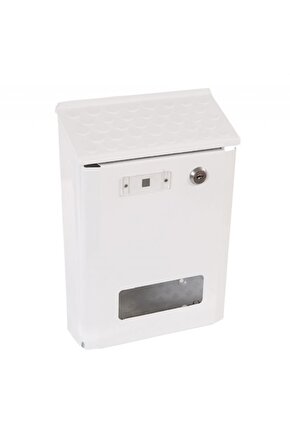 Akşan Damla Çatılı Posta Kutusu Beyaz