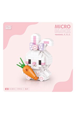 170 Parça LOZ Blok Oyuncak Mini Tavşan Figür