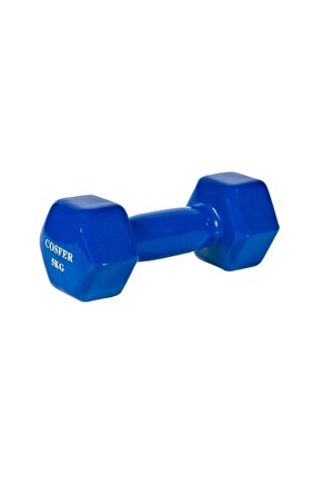 4 Kg Mavi Pvc Demir Dambıl Fizik Tedaviye Uygun Fitness Kardiyo Cross Fit