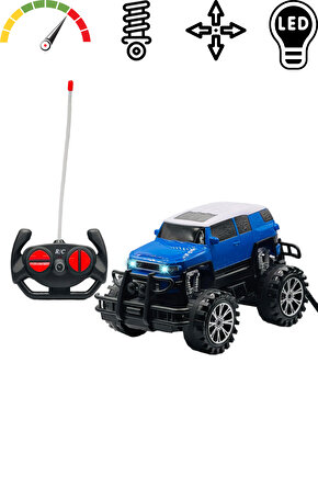 Oyuncak 1:18 Uzaktan Kumandalı Şarjlı Super Suvs Rock Crawler Işıklı Araba