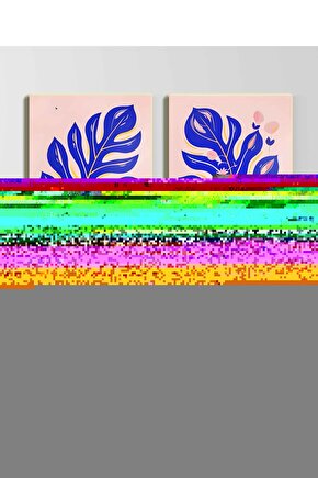 Matisse - Sanat - Soyut - Doğa - Ev - Yaşam ( 2 Li Çerçevesiz ) Poster - Afiş - Tablo NNHT303