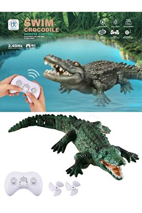 Uzaktan Kumandalı Full Fonksiyon 2.4G Şarjlı Yüzen Timsah