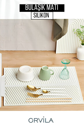 Silikon Bulaşık Kurutma Matı Maxi Boy 44x33cm