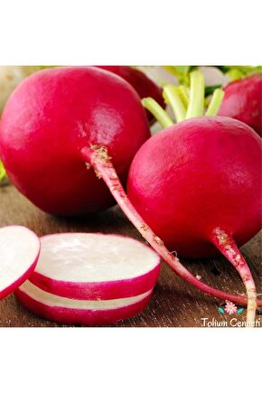 iri Kırmızı Turp Tohumu - 400 adet tohum yerli açık tohum