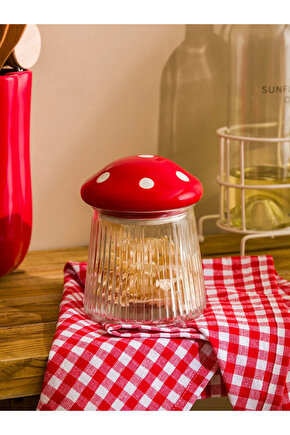 LCW HOME Renksiz Mantar Figürlü Saklama Kabı 14 Cm