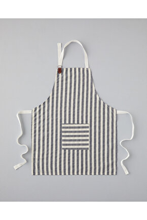 Cooker Pamuk-Keten Mutfak Önlüğü 70x55 Cm Lacivert