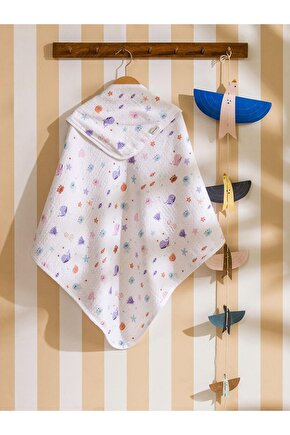 Karişik Baskılı Bebek Banyo Havlusu (S5)