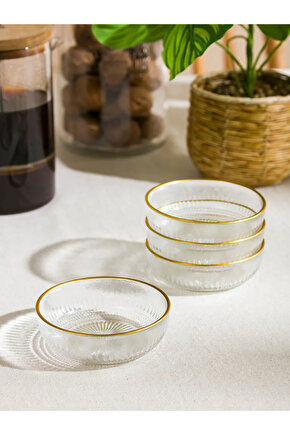 LCW Renksiz Desenli Cam Kase Seti 4lü 10 Cm