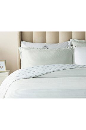 Elegant Crown Pamuk Saten Kulaklı 2 li Yastık Kılıfı 50 x 70