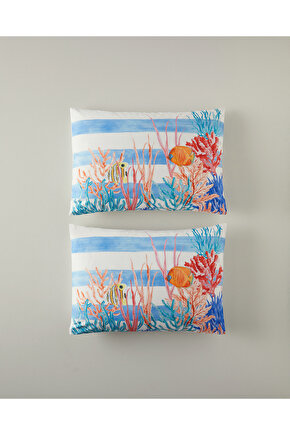 Deep 2Li Yastık Kılıfı Mavi