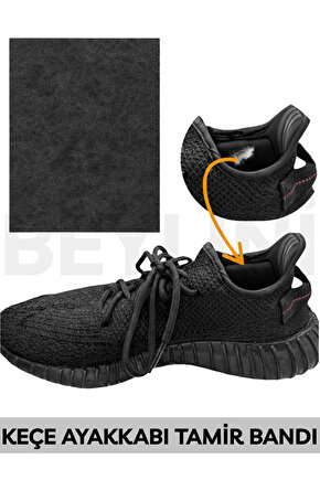 1 Adet Ayakkabı Tamir Keçe Kendinden Yapışkanlı Onarım Bandı Kare Delik Onarım Yaması Spor Ayakkabı
